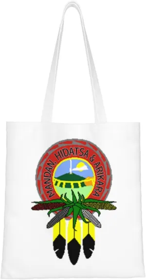 Flag Of The Mandan, Hidatsa & Arikara Nation Tote Bag for Women Canvas Shopping Bags Reusable Large Capacity Casual Shoulder Handbags Grocery Bags DIY Gift Bags