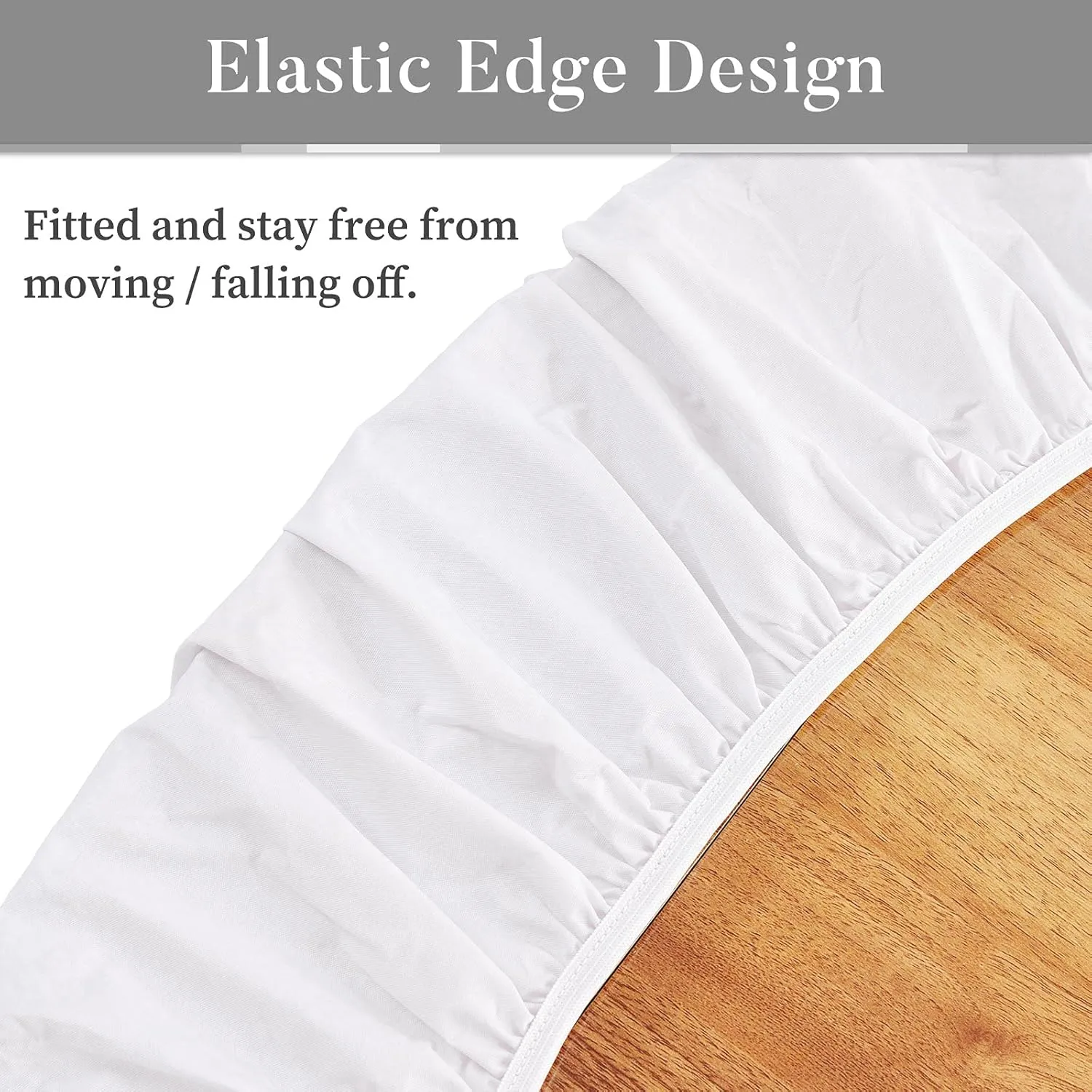 Flamingo Elastic Edged Polyester Fitted Table Cover,Flamingo and Greenery Grass Lake River Floral Print Round Fitted Tablecloth Fit Round Tables for Picnic Party-60x60 in