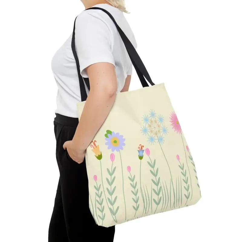 Floral Frenzy Aop Tote Bag for Bold and Unique Vibes