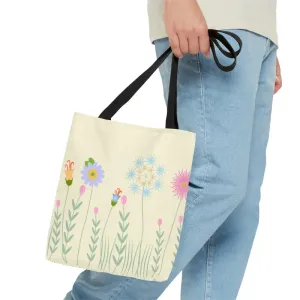 Floral Frenzy Aop Tote Bag for Bold and Unique Vibes