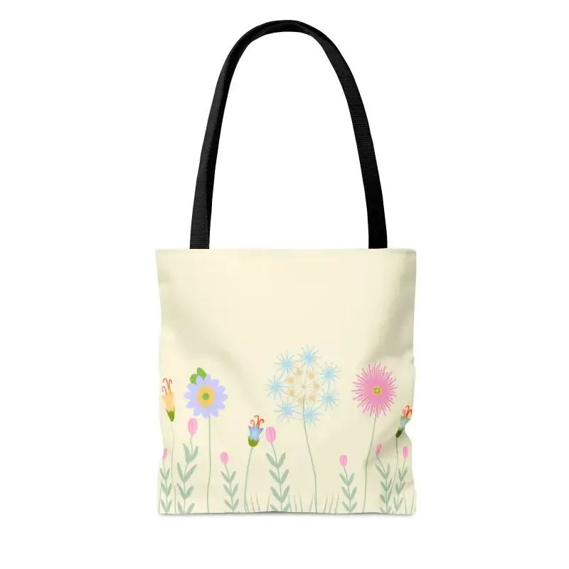 Floral Frenzy Aop Tote Bag for Bold and Unique Vibes
