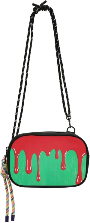 Flowing Pigment Red Green Crossbody Camera Bag for Mens Beauty with Credit Card Slots Side Bags Go shopping bolsas elegantes para mujer