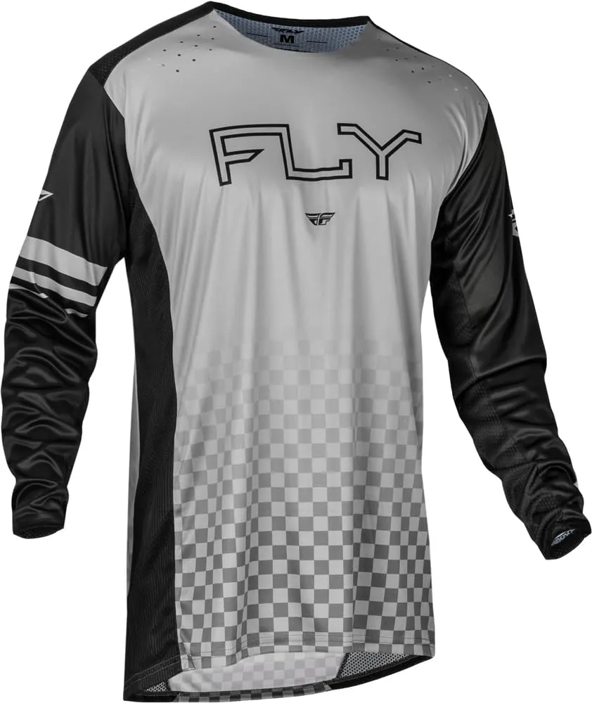 Fly Racing Rayce MTB/BMX Bicycle Jersey (Black/Gray, Youth Small)