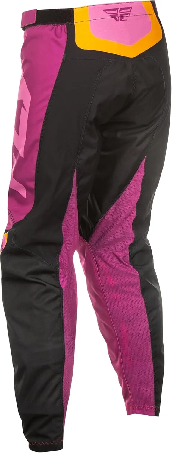 Fly Racing Women's F-16 Pants (Black/Mauve/Yellow, US 05/06)