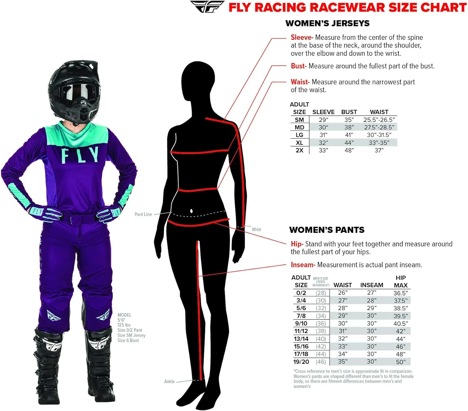 Fly Racing Women's F-16 Pants (Black/Mauve/Yellow, US 05/06)