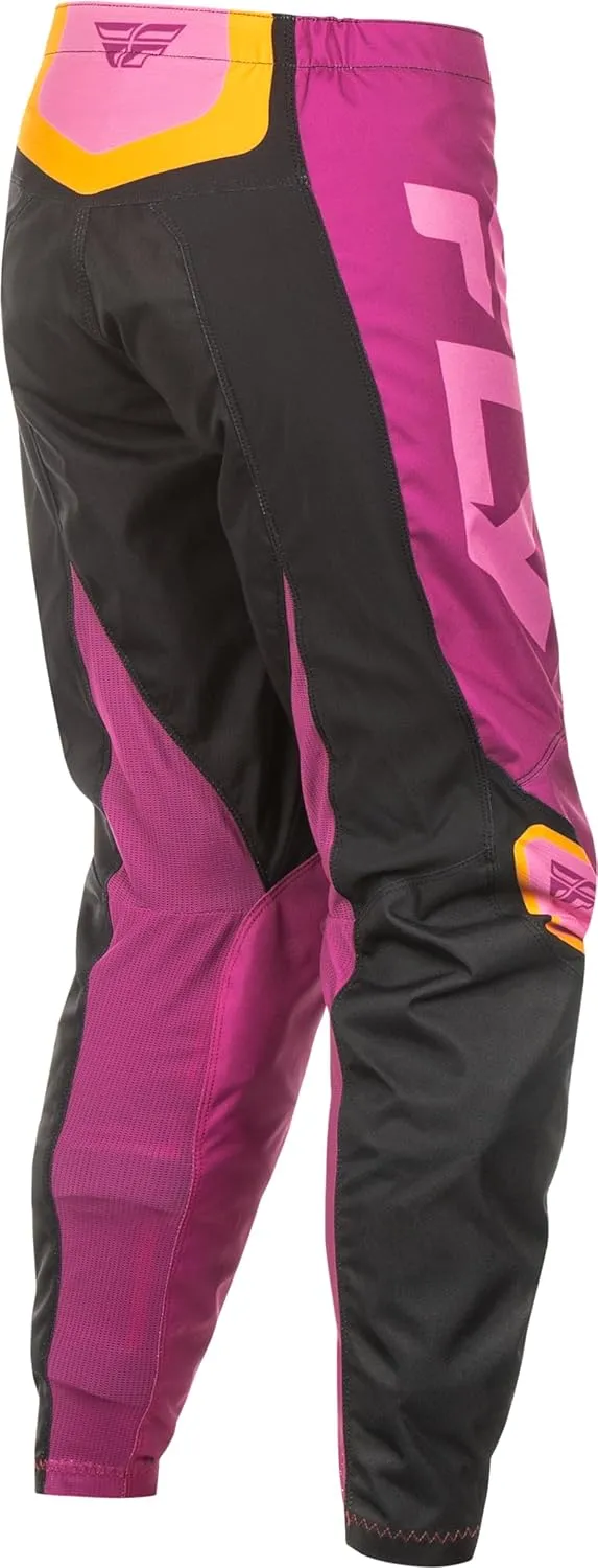 Fly Racing Women's F-16 Pants (Black/Mauve/Yellow, US 05/06)