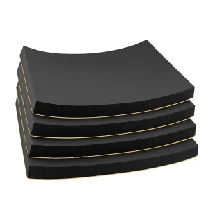 Foam Padding Sheet 3/4" Thick with Adhesive Backing Neoprene Insulation Foam Soft Cushion High Density Stick Firmly for Furniture Cars Speakers 12 Inch X 12 Inch (4 Pcs)