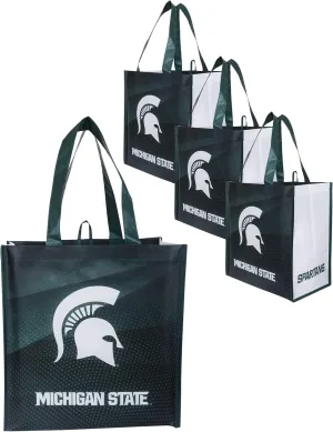 FOCO NCAA Team Logo Reusable Grocery Shopping Bags Totes