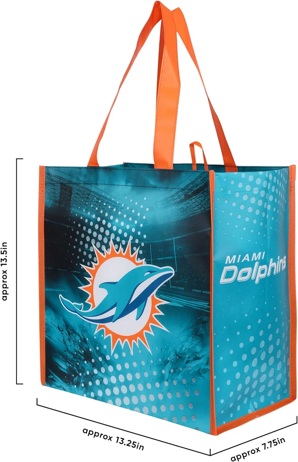 FOCO NFL Team Logo Reusable Grocery Shopping Bags Totes