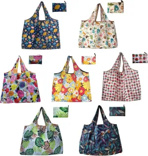 Foldable Reusable Shopping Bags Large Heavy Duty Tote Bags with Handles Machine Washable