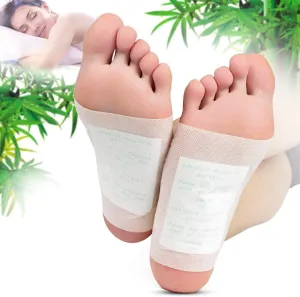 Foot Pads - (100pcs) Natural Cleansing Pads for Foot Care, Sleeping & Anti-Stress Relief, No Stress Package - 100 Packs