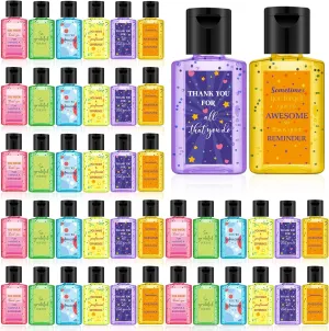 Frienda 24 Packs Mini Hand Sanitizer Bulk Hand Sanitizer Travel Size 1fl oz Baby Shower Favors for Guest Hand Soap Personalized Thank You Gifts (Thank You,Mixed Scent)