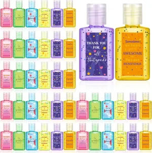 Frienda 24 Packs Thank You Mini Hand Sanitizer Bulk Hand Sanitizer Travel Size 1fl oz Employee Appreciation Gifts for Coworkers Soap Thank You Gifts for Women Staff Team