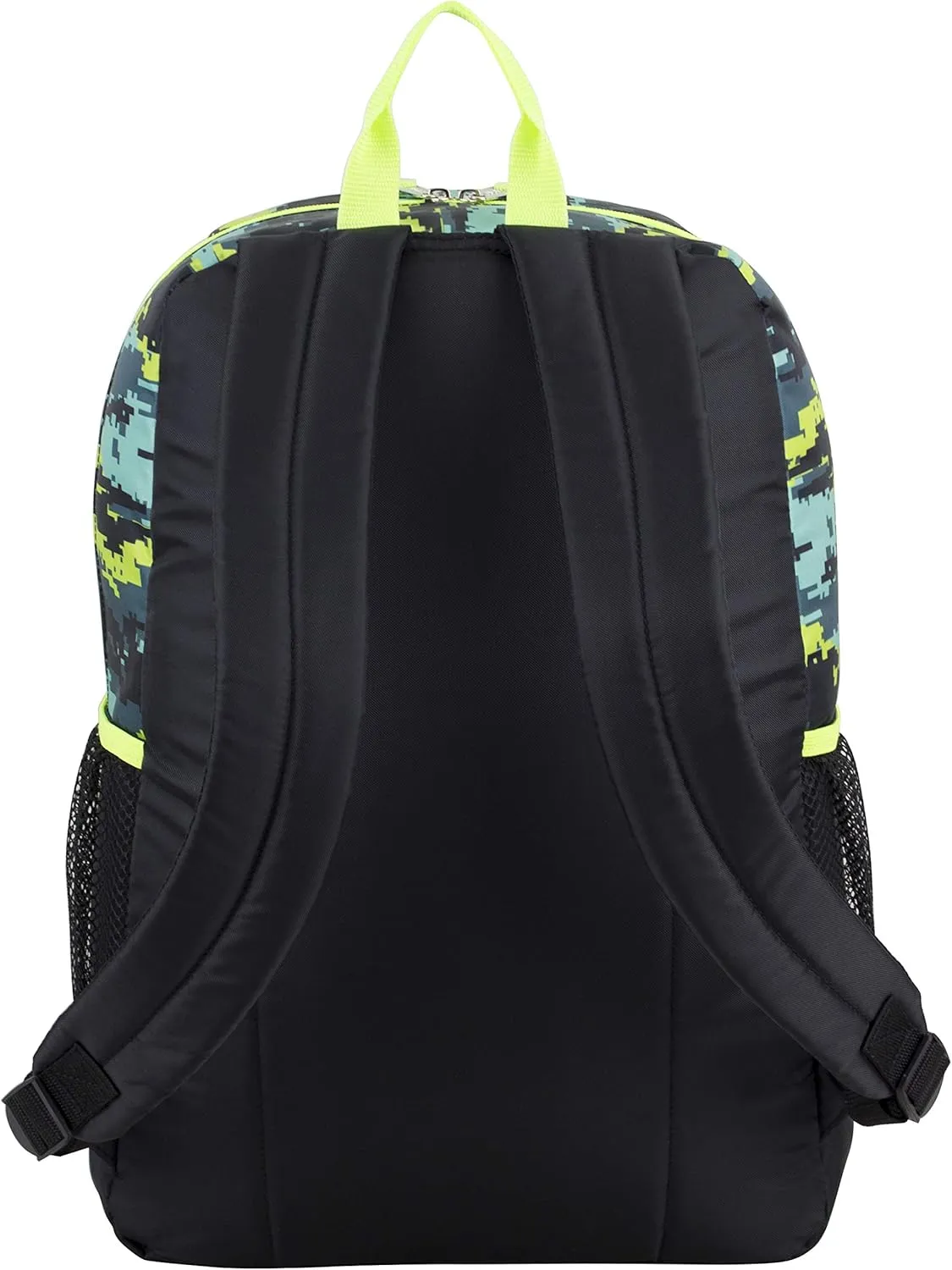 FUEL 4-Piece Bundle Colorful Prints Backpack Book Bag Set Detachable Insulated Lunch Box, Pencil Case, Accessory Pouch