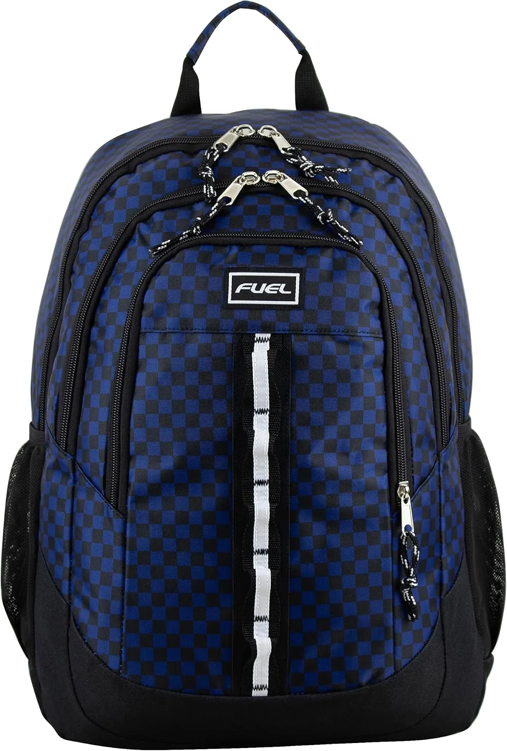 FUEL Travel Laptop Backpack Sport Shock Multi Large Compartments for College Bookbag, Hiking, Work, 18.5 x 13 x 7 Inches, Blue