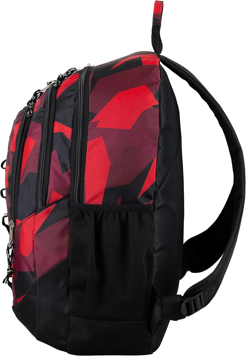 FUEL Travel Laptop Carry On Backpack Sport Shock Multi Large Compartments for College Bookbag, Hiking, Work, 18.5 x 13 x 7 Inches, Red Camouflage