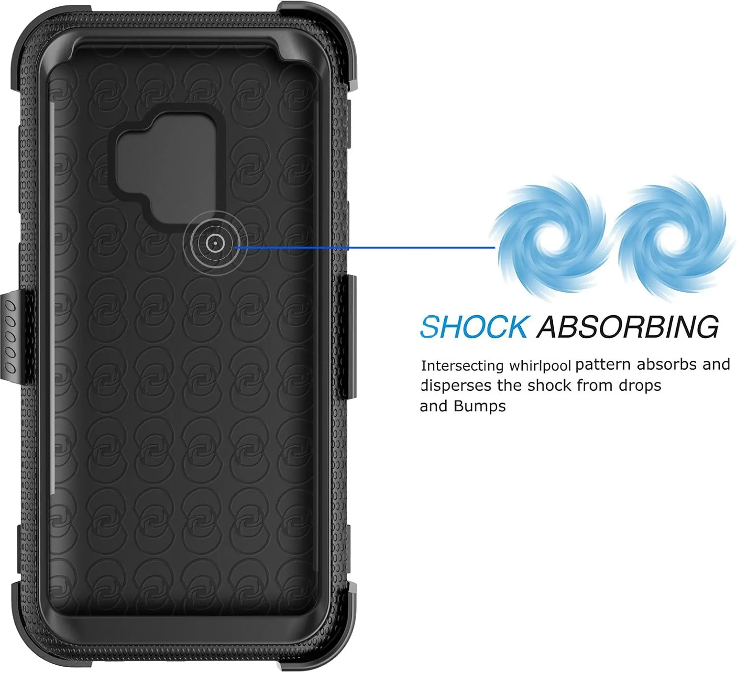 Galaxy S9 Plus Case, Samsung Galaxy S9 Plus Holster Clip, Tekcoo [Tshell] Shock Absorbing [Coal Black] Secure Swivel Locking Belt Defender Heavy Full Body Kickstand Carrying Tank Armor Cases Cover
