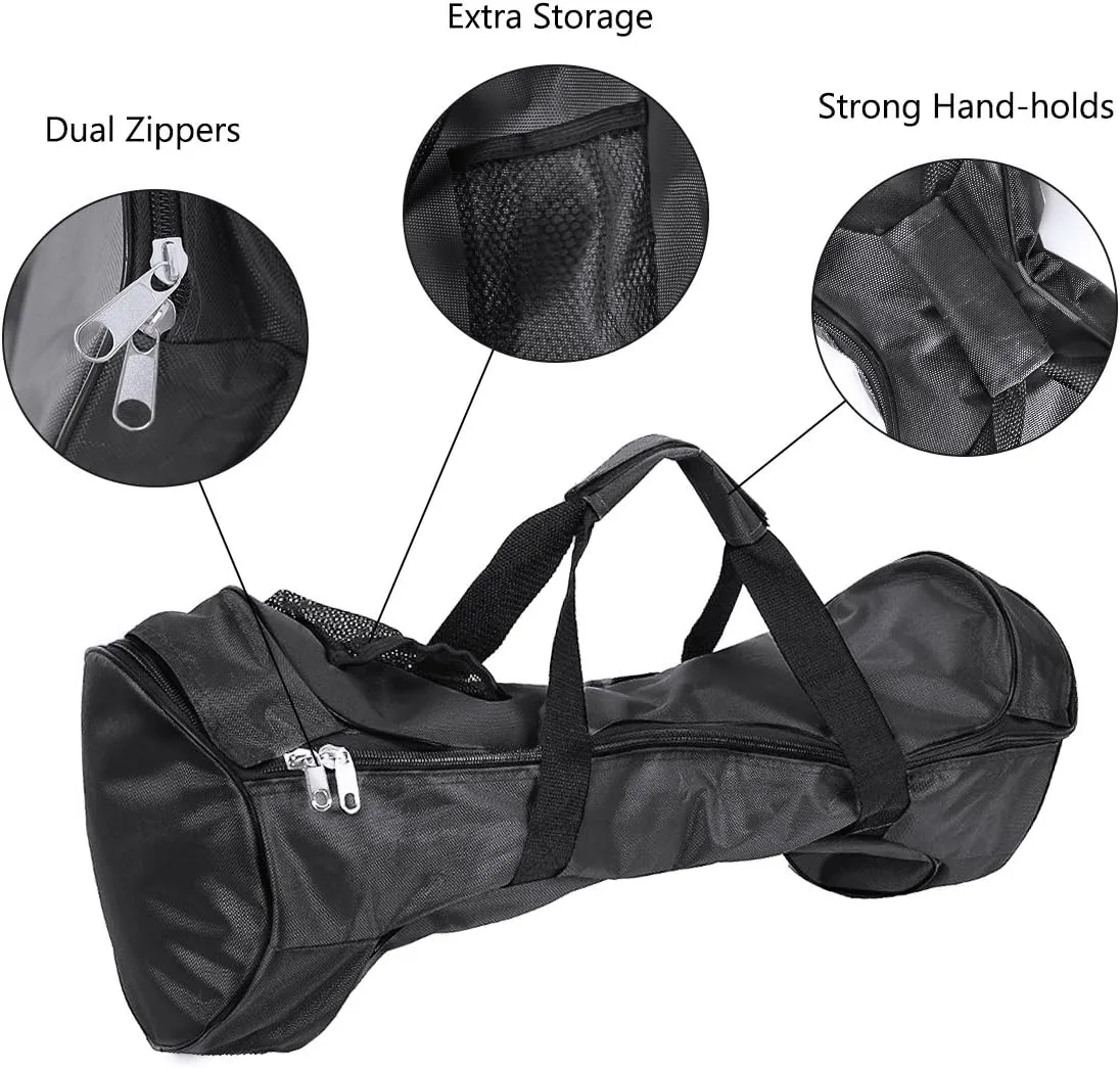 GameXcel Self-Balancing Scooter Carrying Handbag Backpack Bag for 6.5" 7" and 8" Two-Wheel Hover Board Bag Smart Balancing Scooters Storage Mesh Pocket Bags