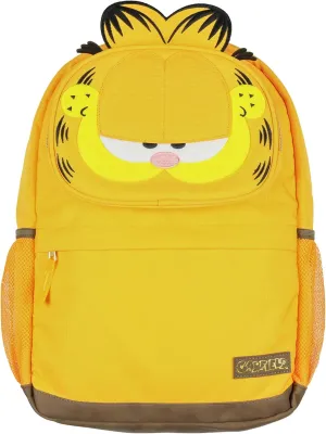 Garfield Backpack 3D Face Pop-Out Comic Book Orange Tabby Cat Travel Daypack Laptop Book Bag