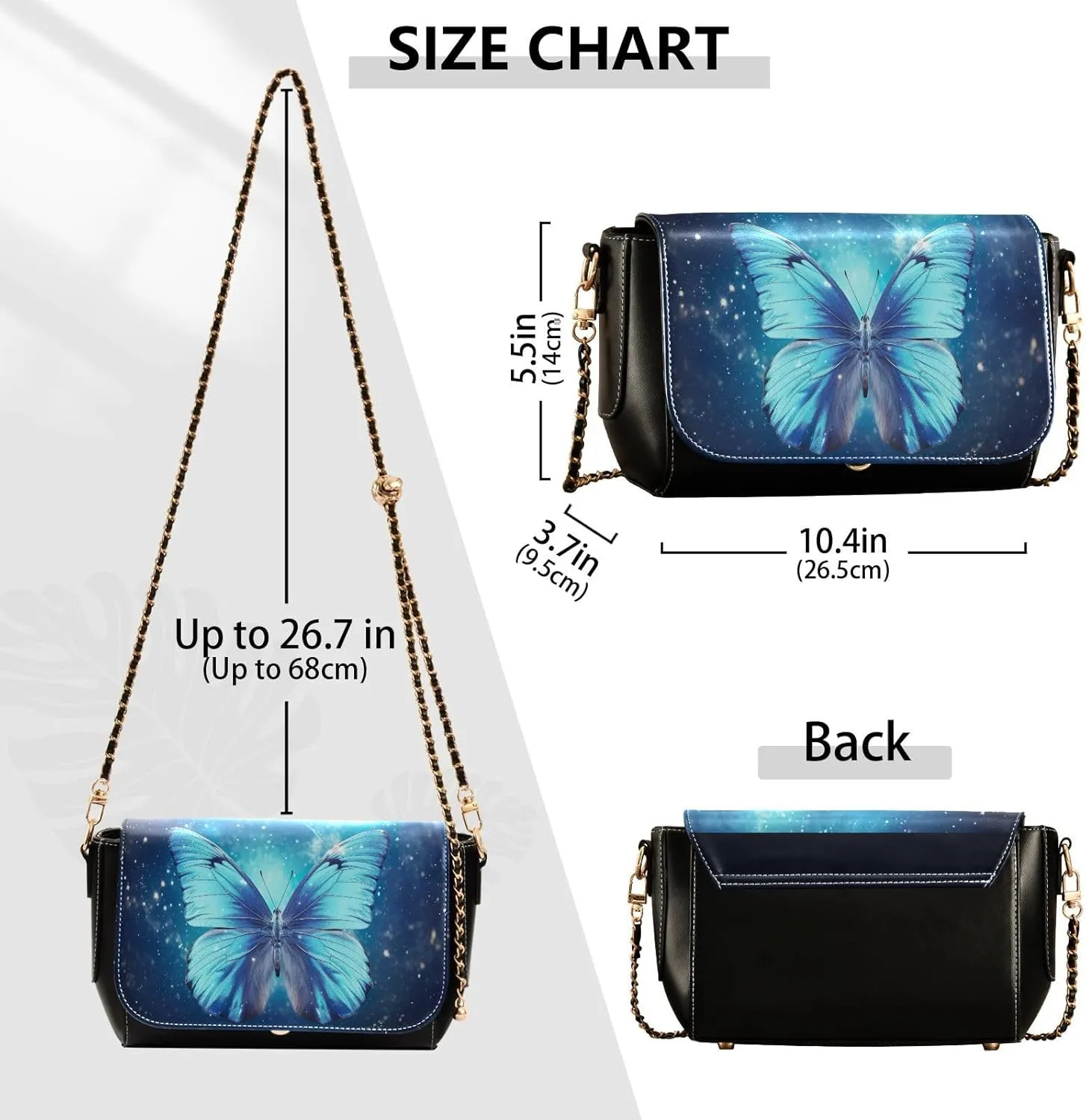 Giraffe's Head Looks Forward Leather Zipper Crossbody Purse, Leather Ladies Crossbody Bags, Medium Crossbody Bags for Women