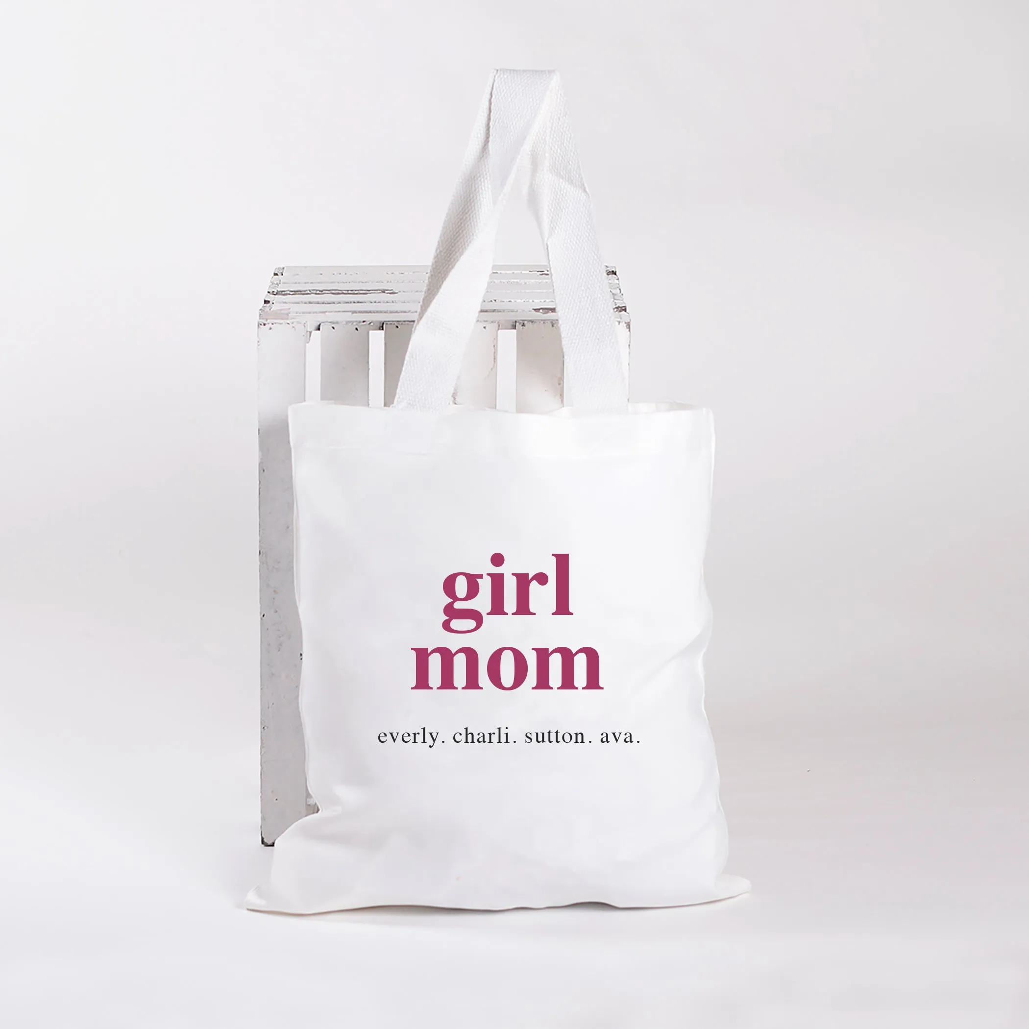 Girl Mom Personalized Tote Bag