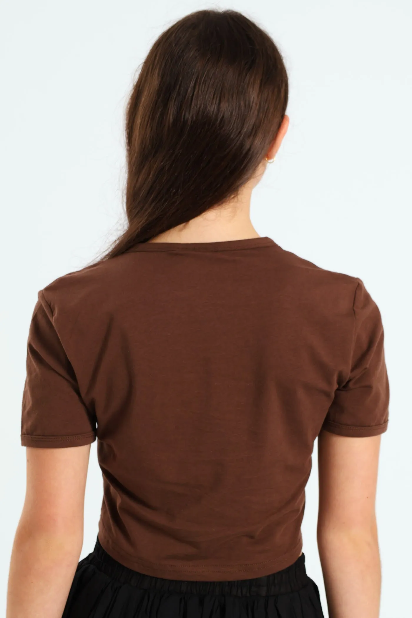 Girls Totes Ringer Tee - Brown