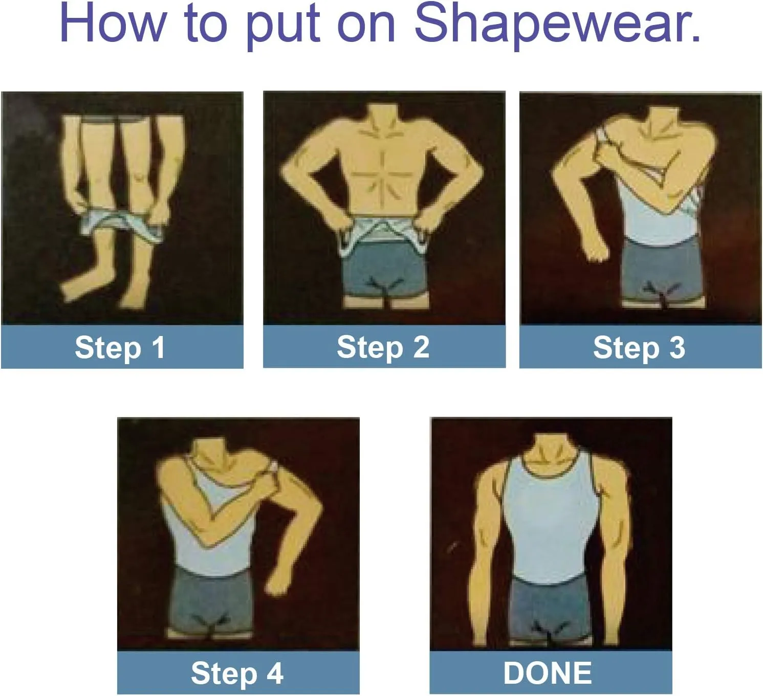 GKVK Mens Slimming Body Shaper Vest Chest Compression Shirt Abs Abdomen Slim Tank Top Undershirt