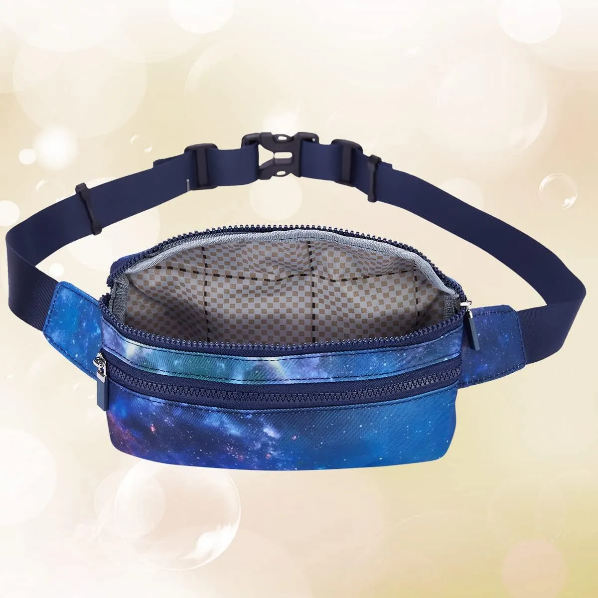 Goothdurs Fanny Pack for Women Men Fashion Waist Bag Waterproof Hip Bum Bag with Adjustable Belt for Running Travel Hiking Cycling Money