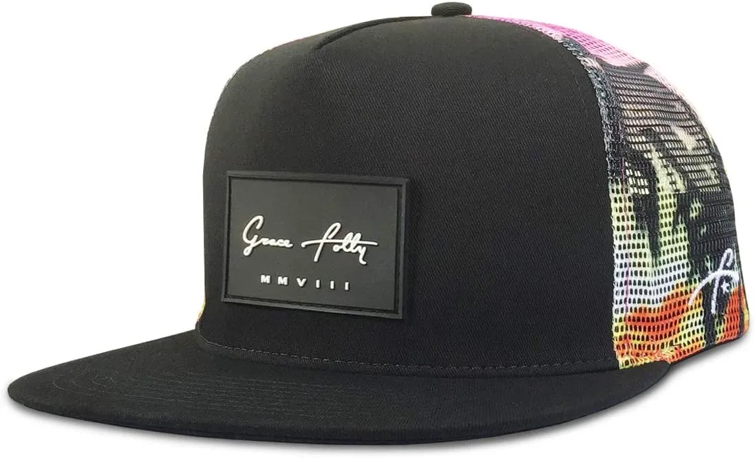 Grace Folly Trucker Hat for Men & Women. Snapback Mesh Caps