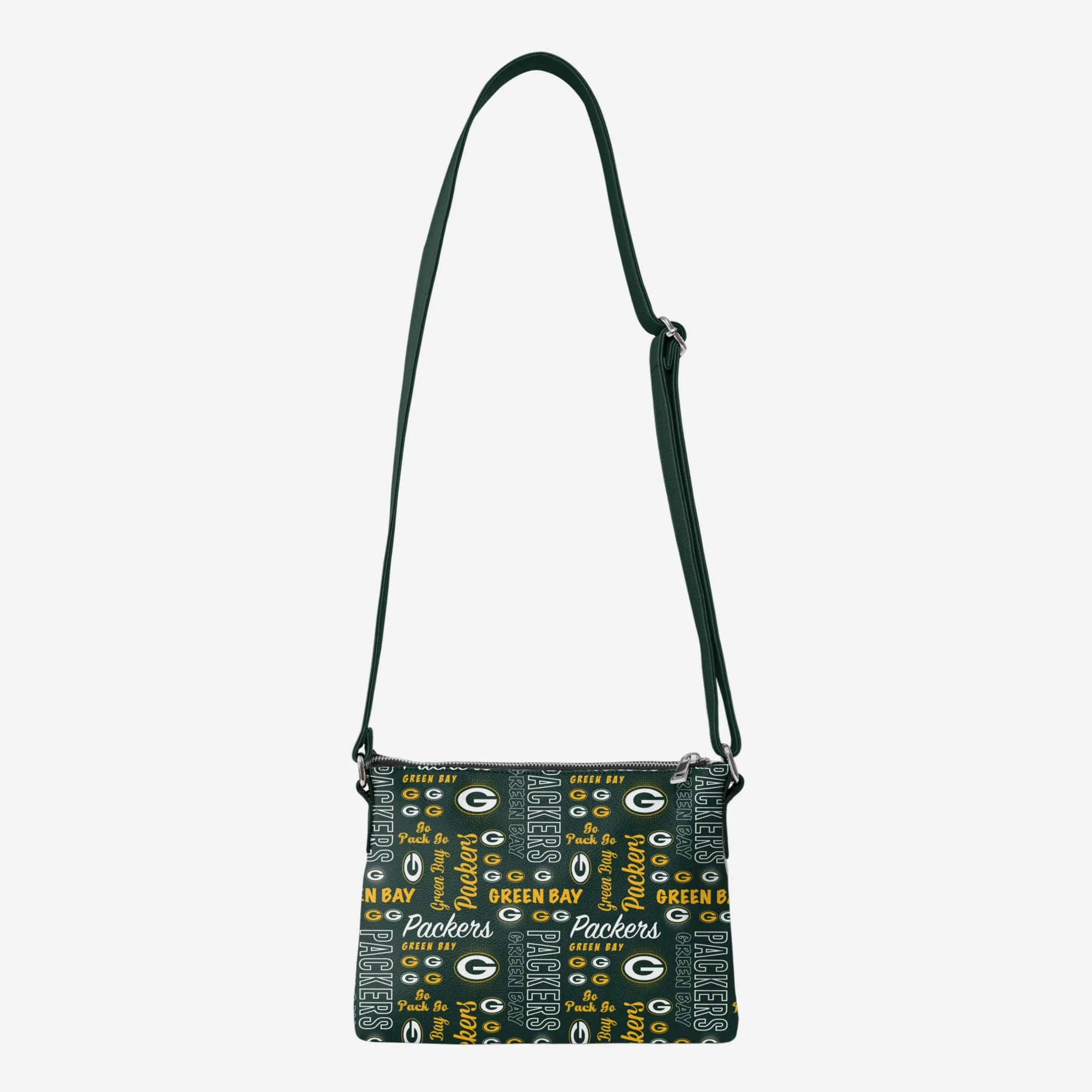 Green Bay Packers Spirited Style Printed Collection Foldover Tote Bag