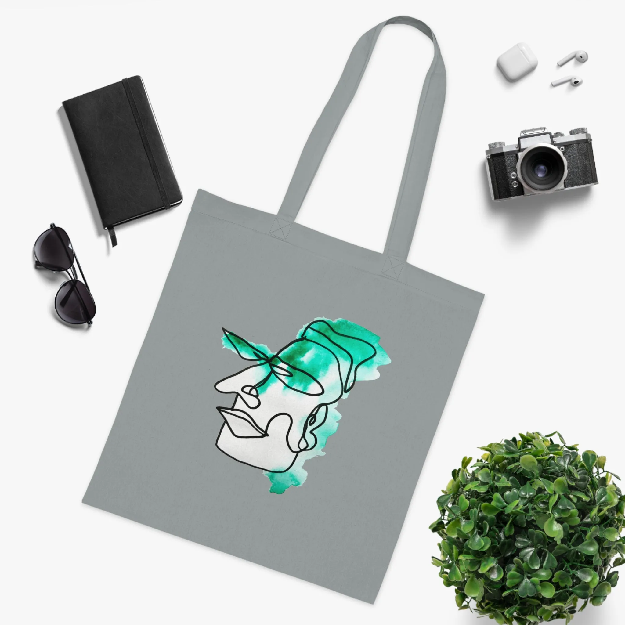 Growth - Versatile 100% Cotton Tote: Vibrant Colors, Light & Practical