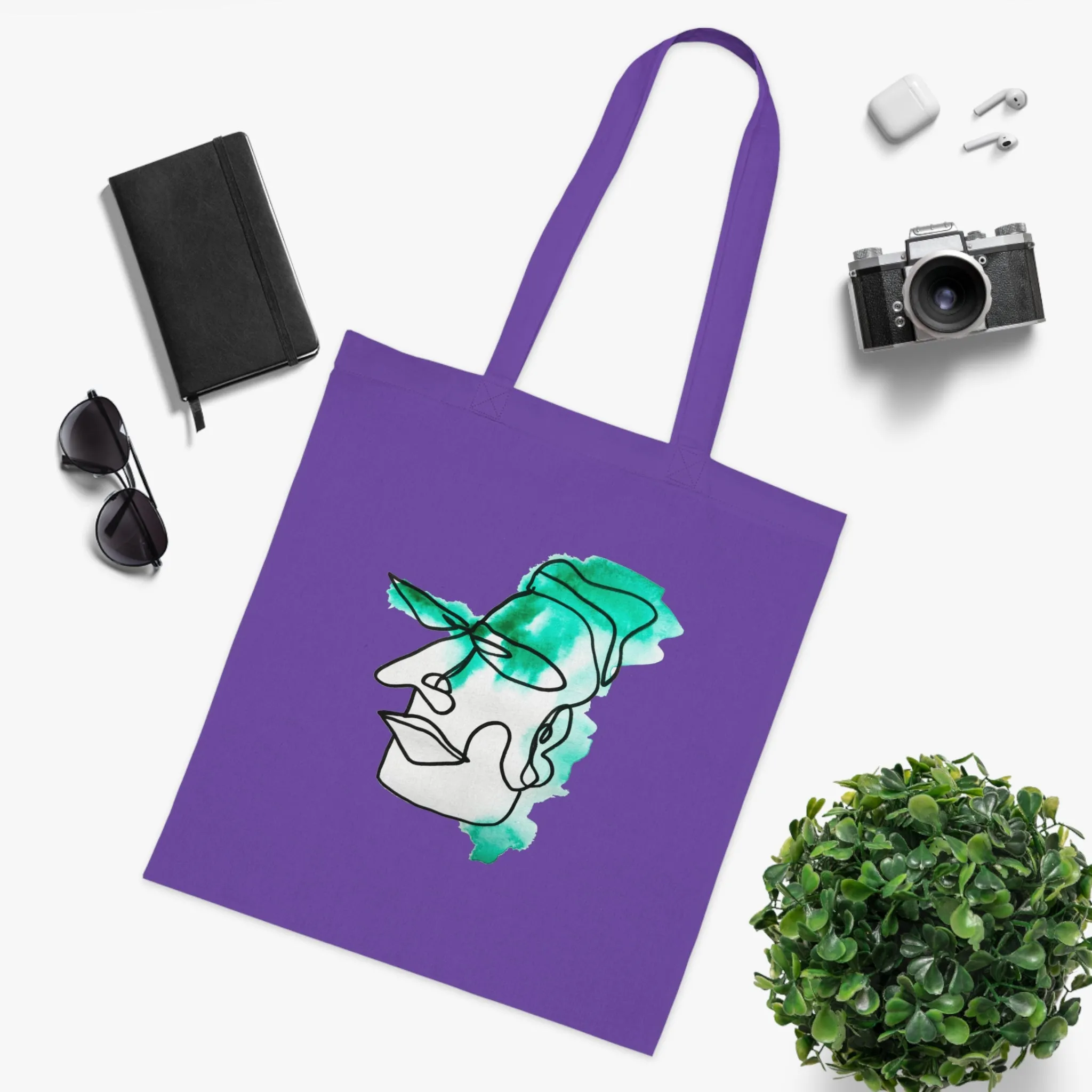 Growth - Versatile 100% Cotton Tote: Vibrant Colors, Light & Practical