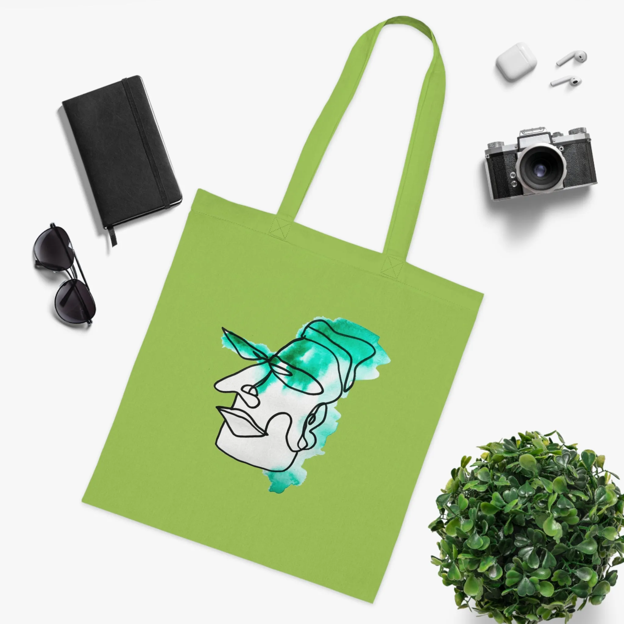 Growth - Versatile 100% Cotton Tote: Vibrant Colors, Light & Practical