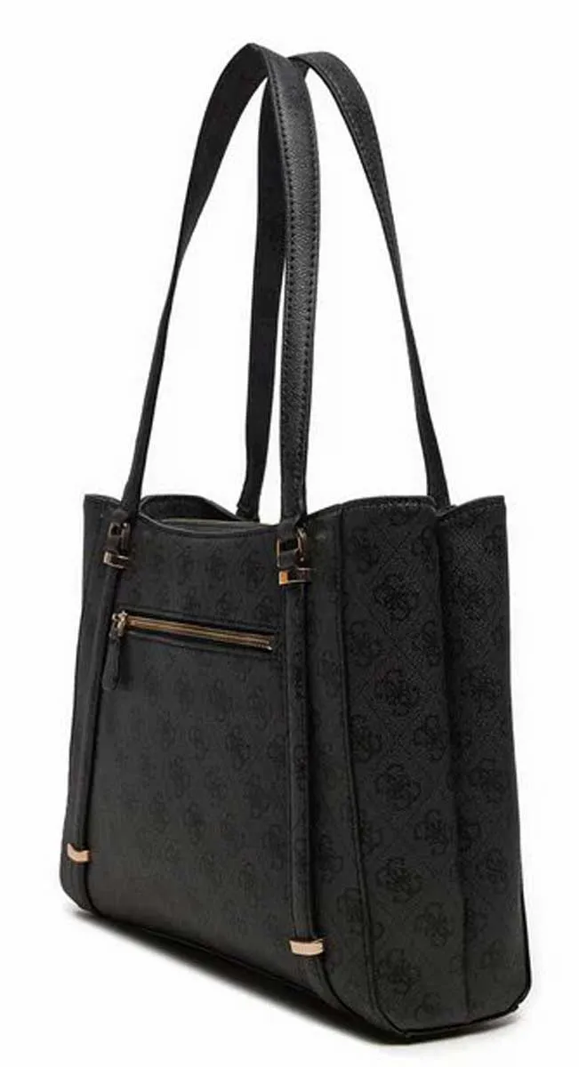 Guess Eco Erica Elite Tote Bag In Coal For Women