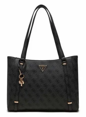 Guess Eco Erica Elite Tote Bag In Coal For Women