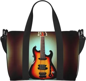 Guitar Bass Music Musical Instrument Printingtravel Gym Bag For Tote Bag Carry On Luggage Sport Duffle