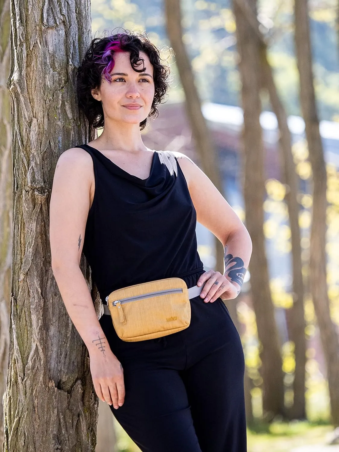 Haiku Hopper | Waist, Hip, Fanny Pack, Belt Bag Purse | with adjustable belt Clip | Honeycomb
