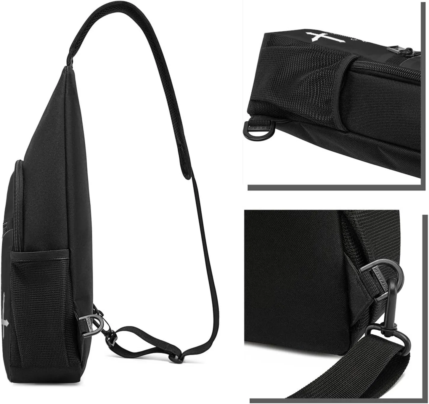 Hail Satan Satanic Pentagram Adjustable Fanny Pack Waist Bag For Travel Sports