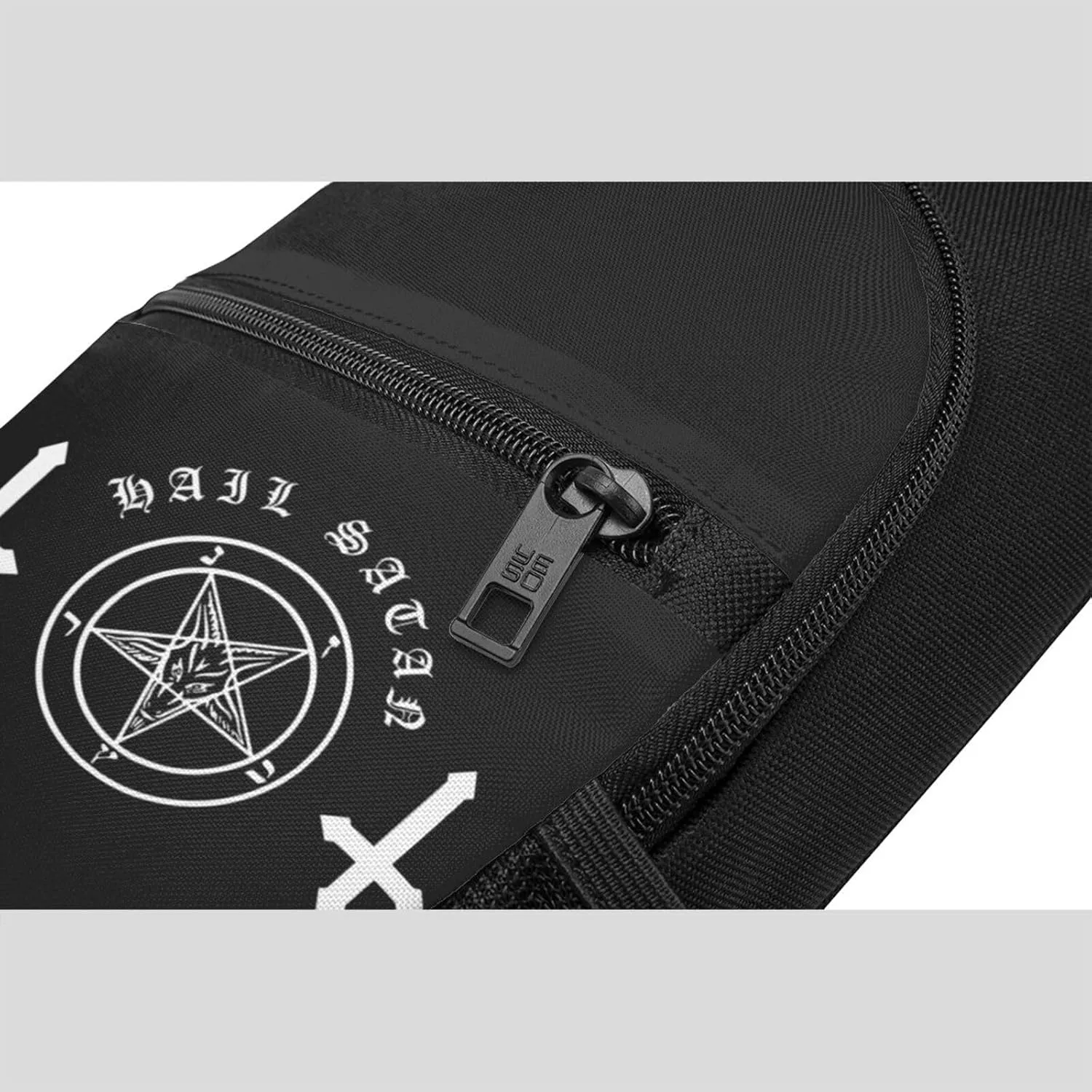 Hail Satan Satanic Pentagram Adjustable Fanny Pack Waist Bag For Travel Sports