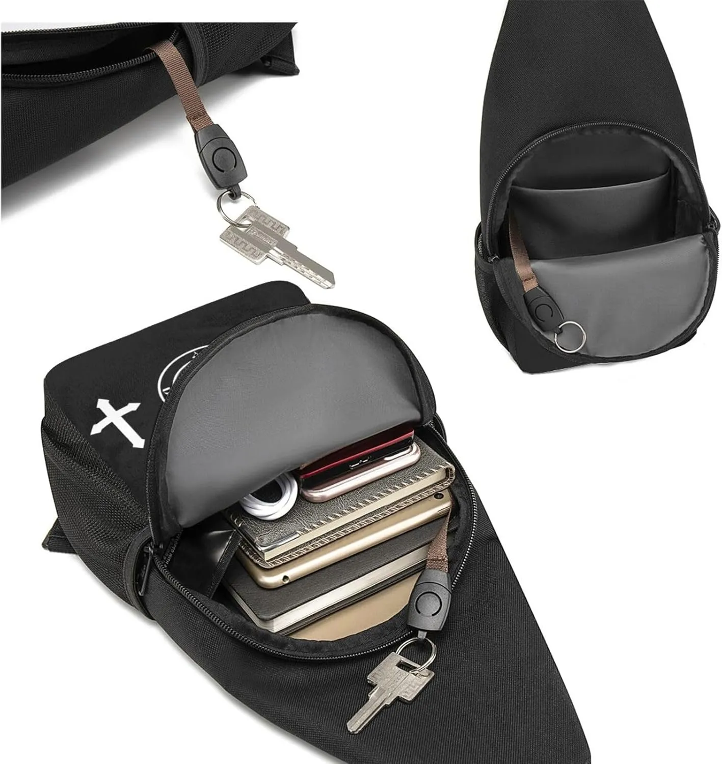 Hail Satan Satanic Pentagram Adjustable Fanny Pack Waist Bag For Travel Sports