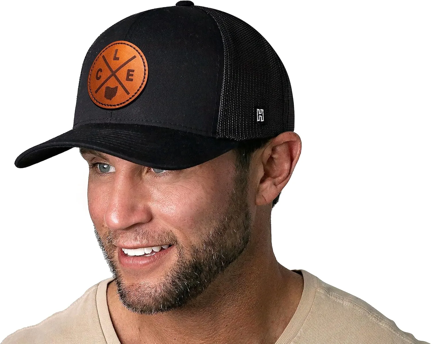 HAKA State City Trucker Hat for Men & Women, Adjustable Baseball Hat, Mesh Snapback, Sturdy Outdoor Black Golf Hat