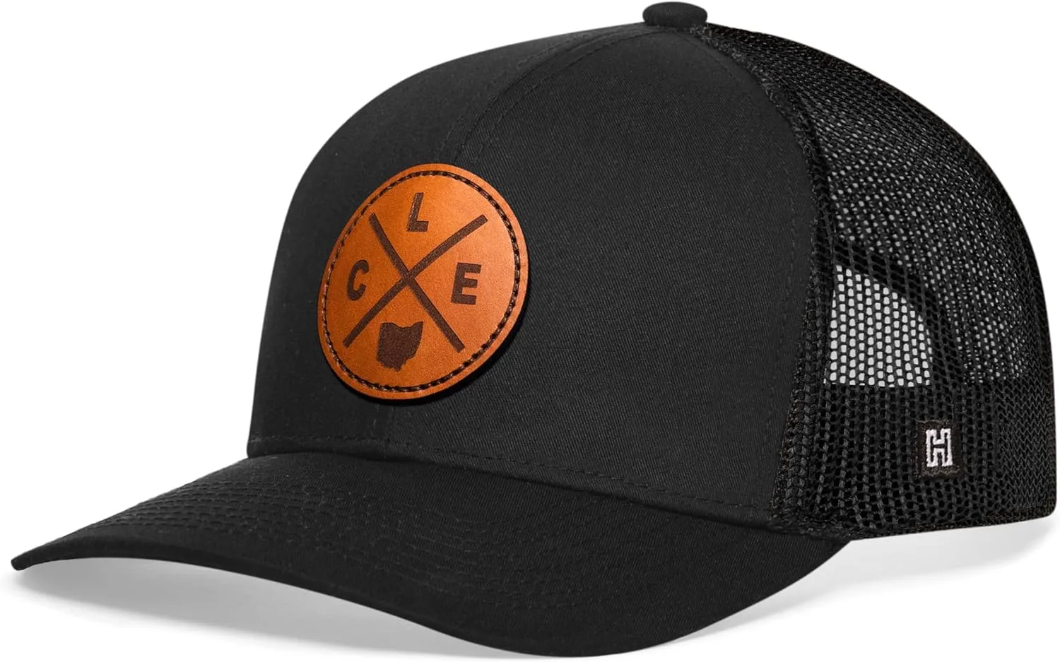 HAKA State City Trucker Hat for Men & Women, Adjustable Baseball Hat, Mesh Snapback, Sturdy Outdoor Black Golf Hat