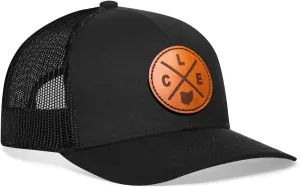 HAKA State City Trucker Hat for Men & Women, Adjustable Baseball Hat, Mesh Snapback, Sturdy Outdoor Black Golf Hat