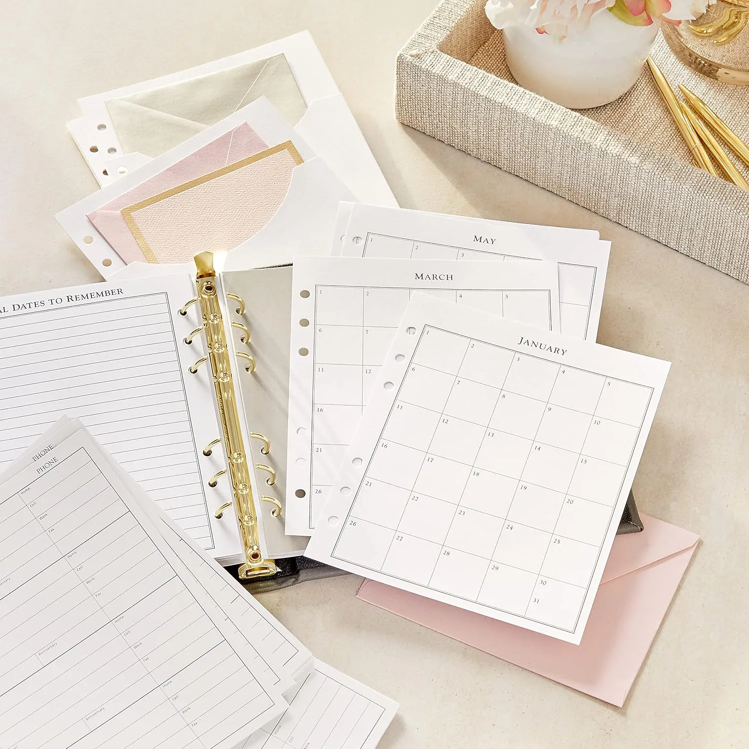 Hallmark Refillable Address Book with 44 Replacement Pages
