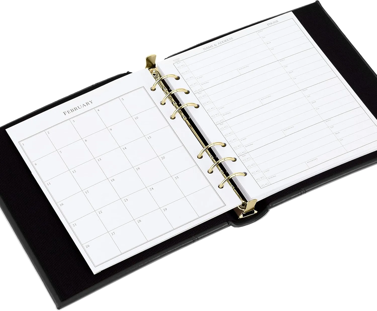 Hallmark Refillable Address Book with 44 Replacement Pages