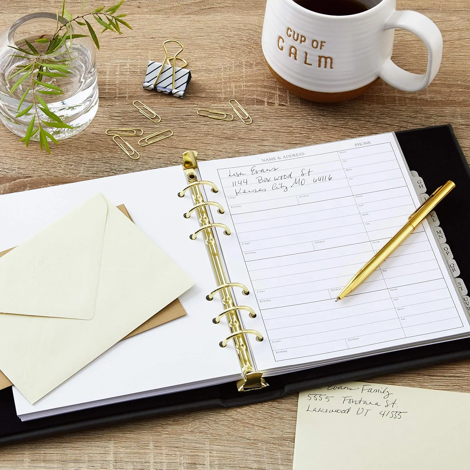 Hallmark Refillable Address Book with 44 Replacement Pages