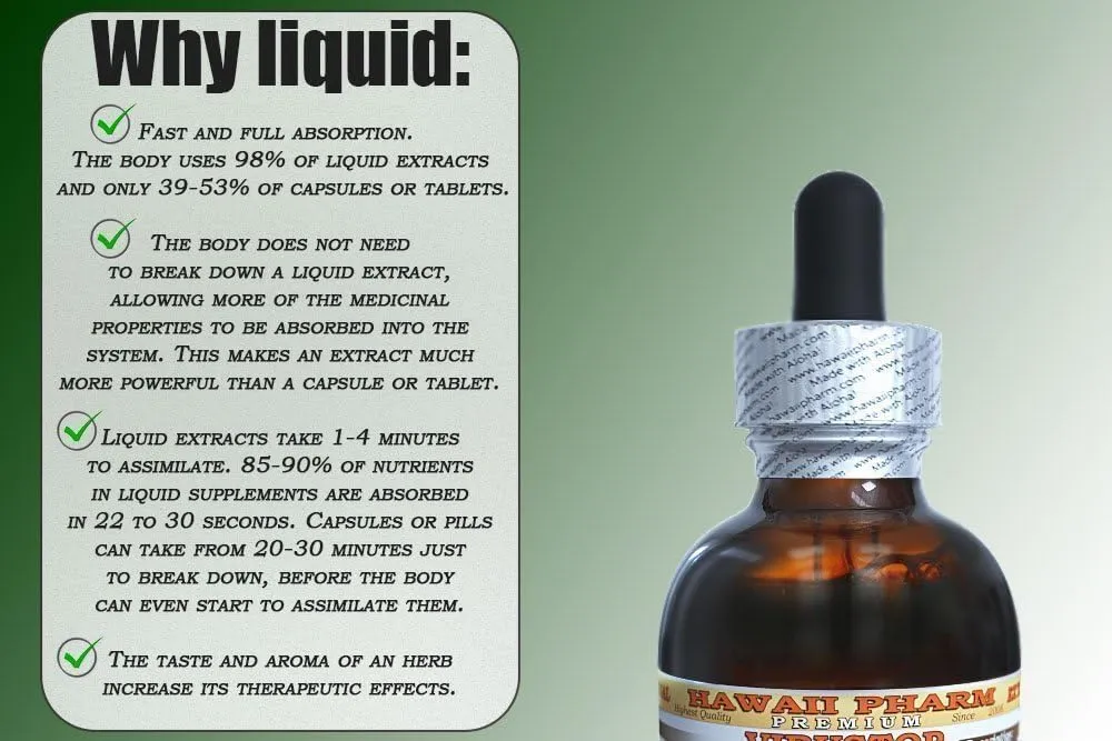 HawaiiPharm Sang Ye Tincture, Sang Ye, Mulberry (Morus Alba) Leaf Liquid Extract, Herbal Supplement 2x4 fl.oz