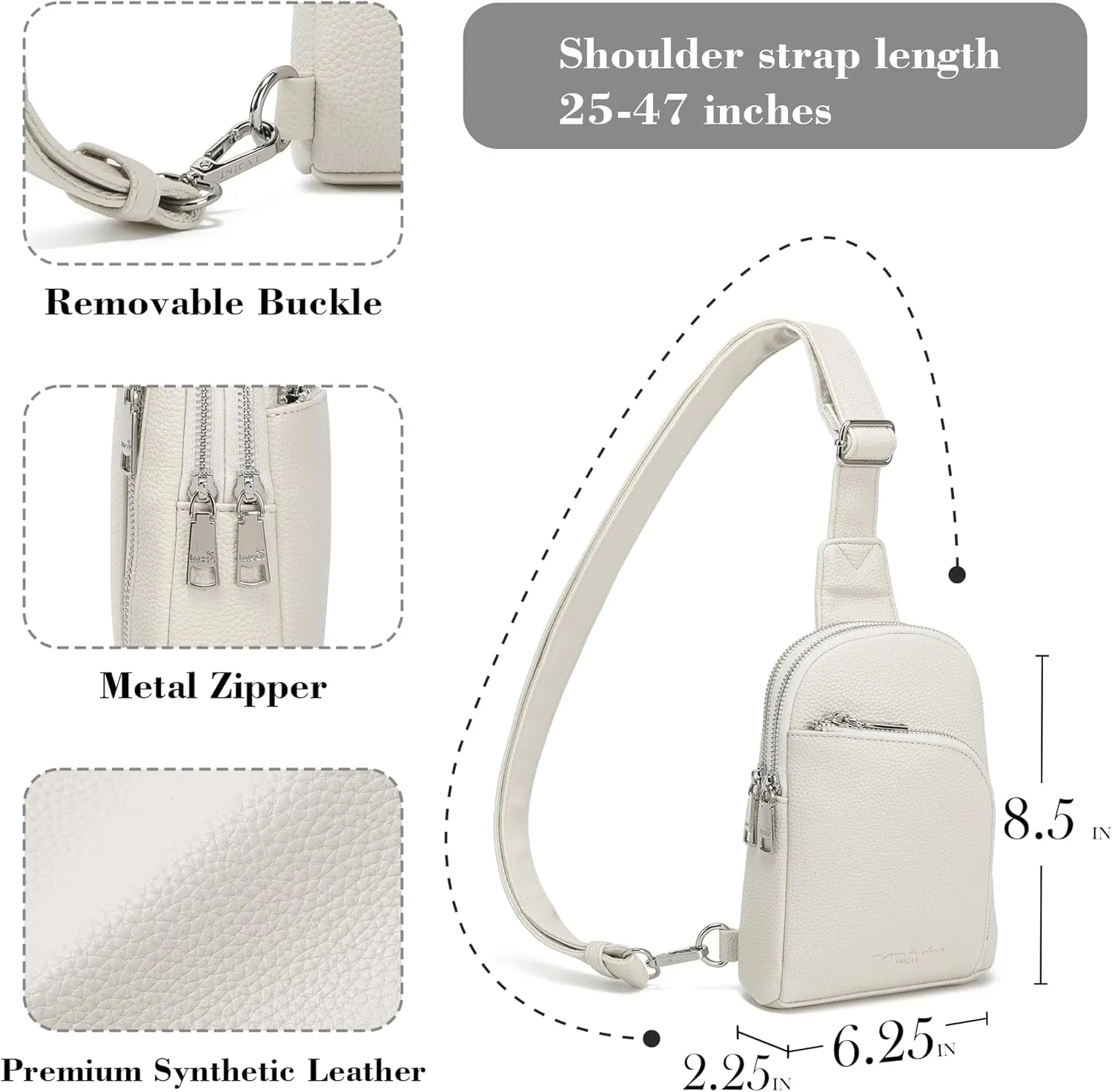 Haytijoe RFID Blocking Crossbody Bags for Women Travel Small Sling Bag Leather Cross Body Bag for Woman Fanny Packs Chest Bag