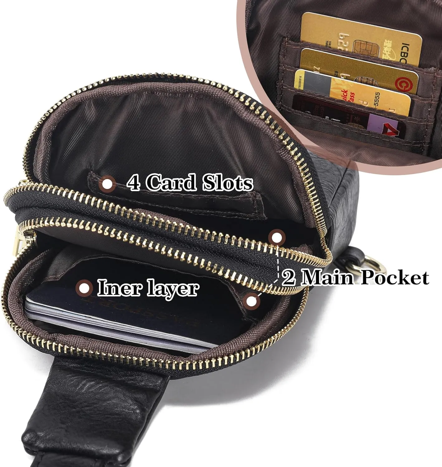 Haytijoe Small Crossbody Sling Bag for Women Travel Purses Anti Theft Cross Body Bag for Woman Fanny Packs