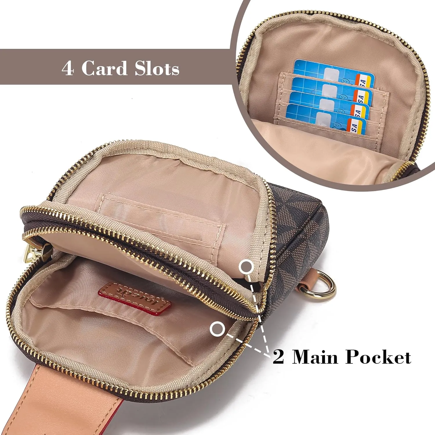 Haytijoe Small Crossbody Sling Bag for Women Travel Purses Anti Theft Cross Body Bag for Woman Fanny Packs